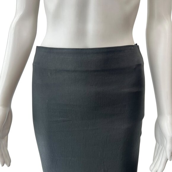 $895 SPRWMN Leather Midi Pencil Tube Skirt size Small - Picture 3 of 8